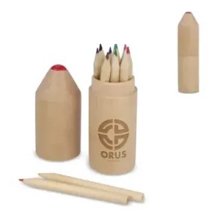 Premium wooden colouring pencil set  - LT91574 (gadzety reklamowe)